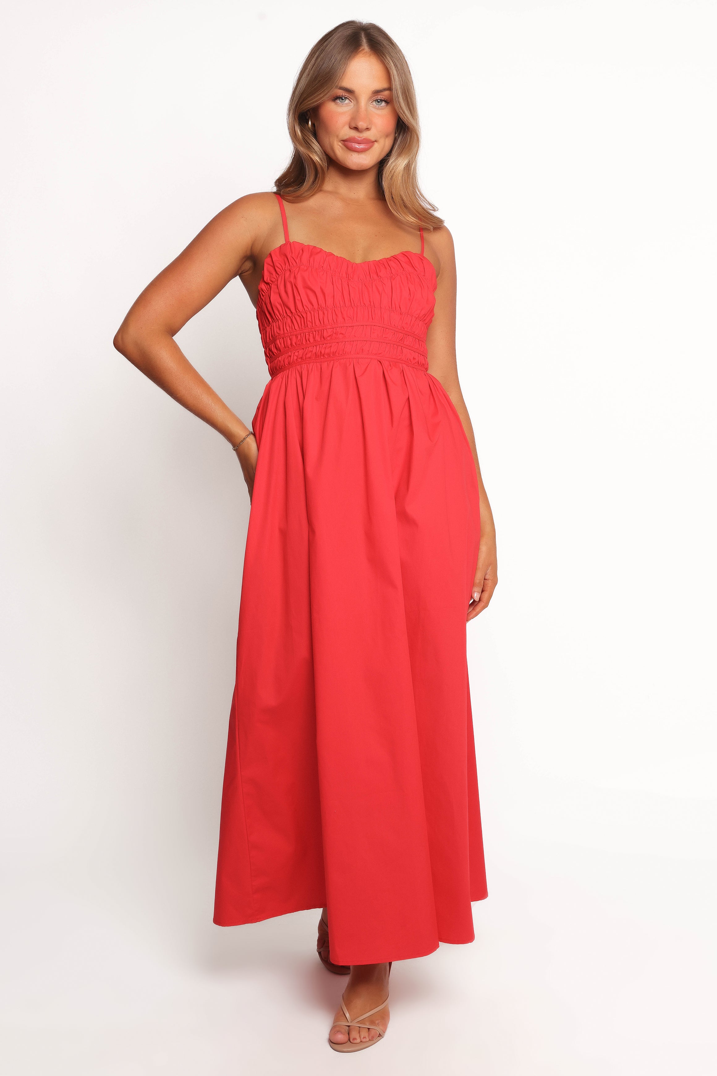 Petal and Pup USA DRESSES Camilla Maxi Dress - Red