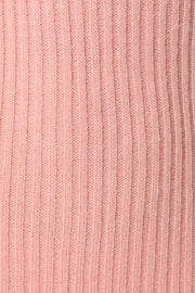 Petal and Pup USA DRESSES Camryn Puff Sleeve Knit Sweater Dress - Blush