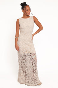 Petal and Pup USA DRESSES Carlene Maxi Dress - Natural