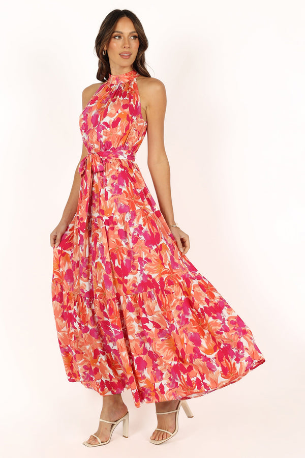 Petal and Pup USA DRESSES Caroline Maxi Dress - Red Orange