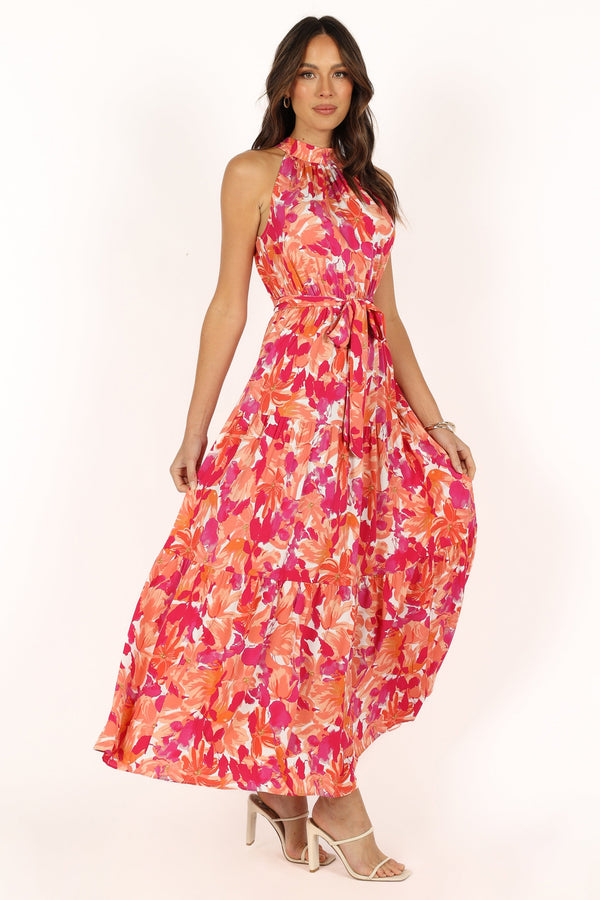 Petal and Pup USA DRESSES Caroline Maxi Dress - Red Orange