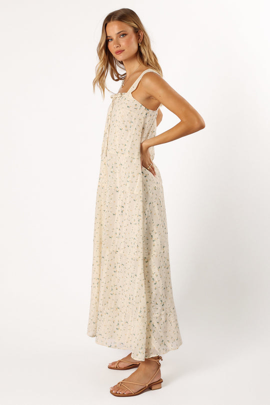 Caroline Maxi Dress - Yellow Floral - Petal & Pup USA