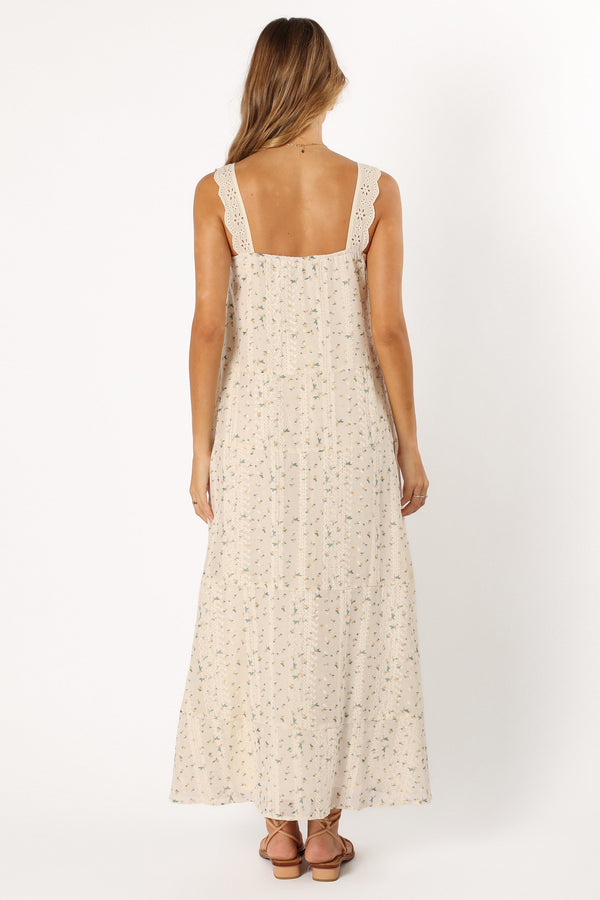 DRESSES @Caroline Maxi Dress - Yellow Floral