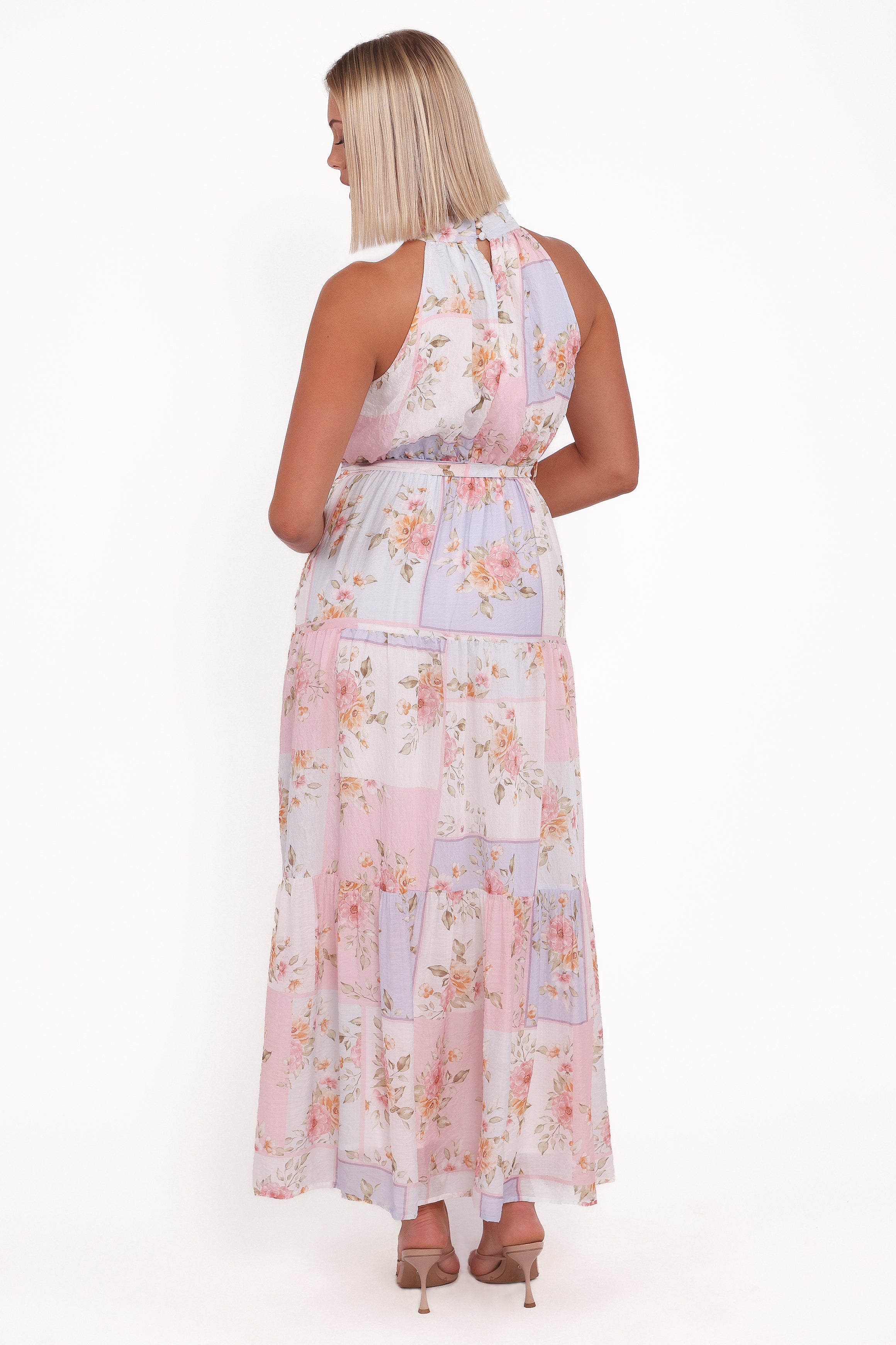 Petal and Pup USA DRESSES Caroline Maxi Halter Dress - Multi Floral (Hold for Amazon)