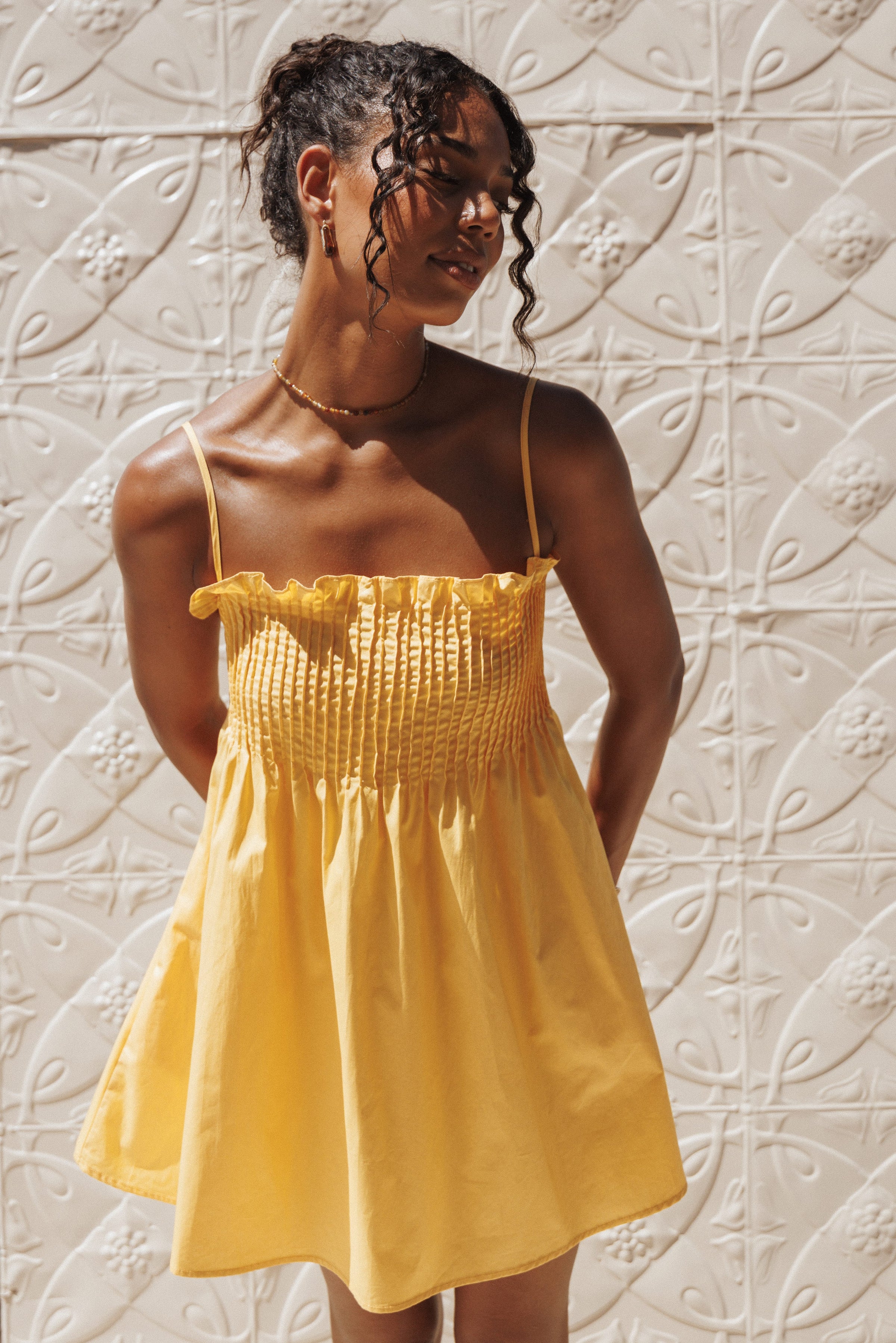 Carson Pleated Mini Dress - Mango Carson Pleated Mini Dress - Mango