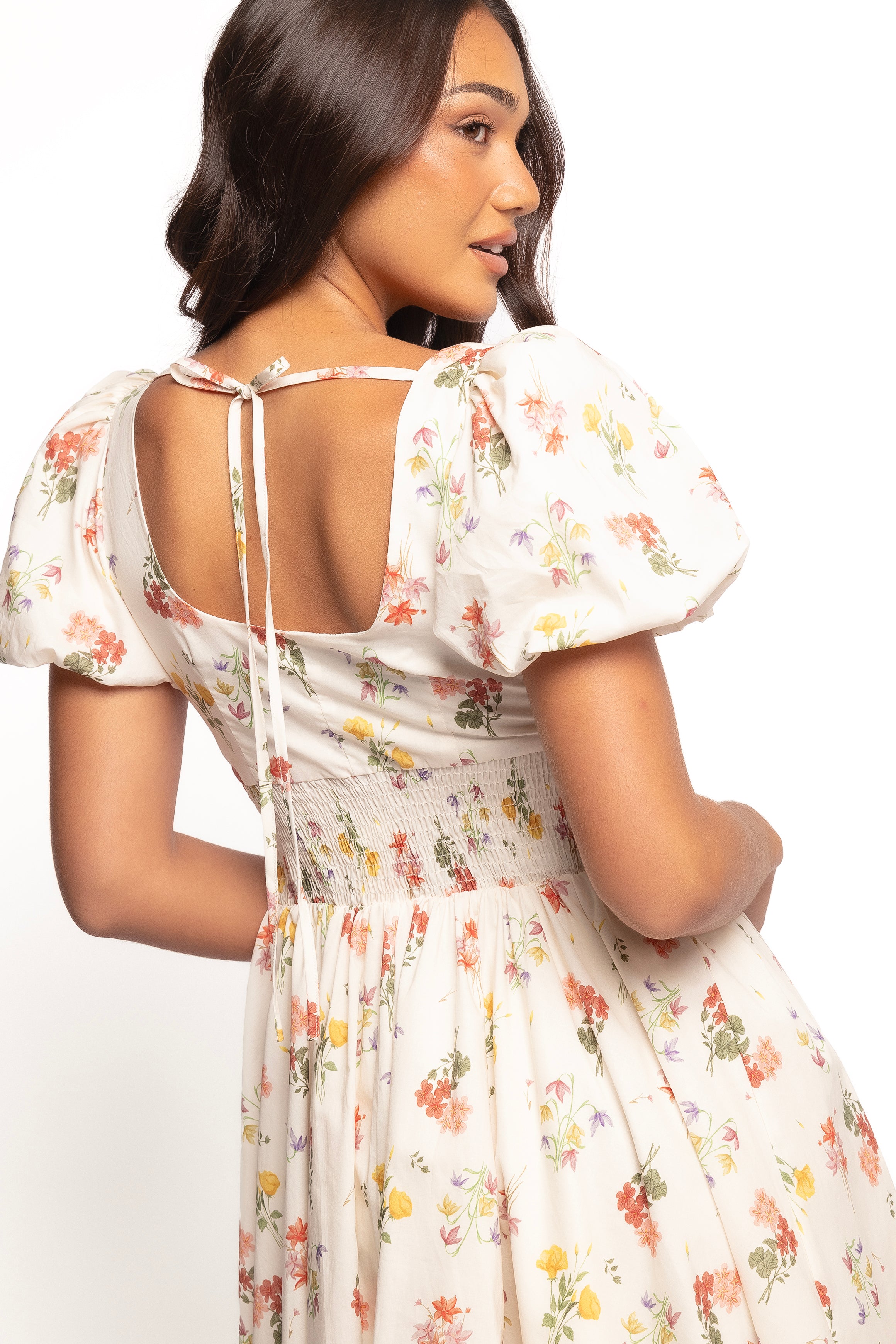 Petal and Pup USA DRESSES Cascais Mini Dress - Cream