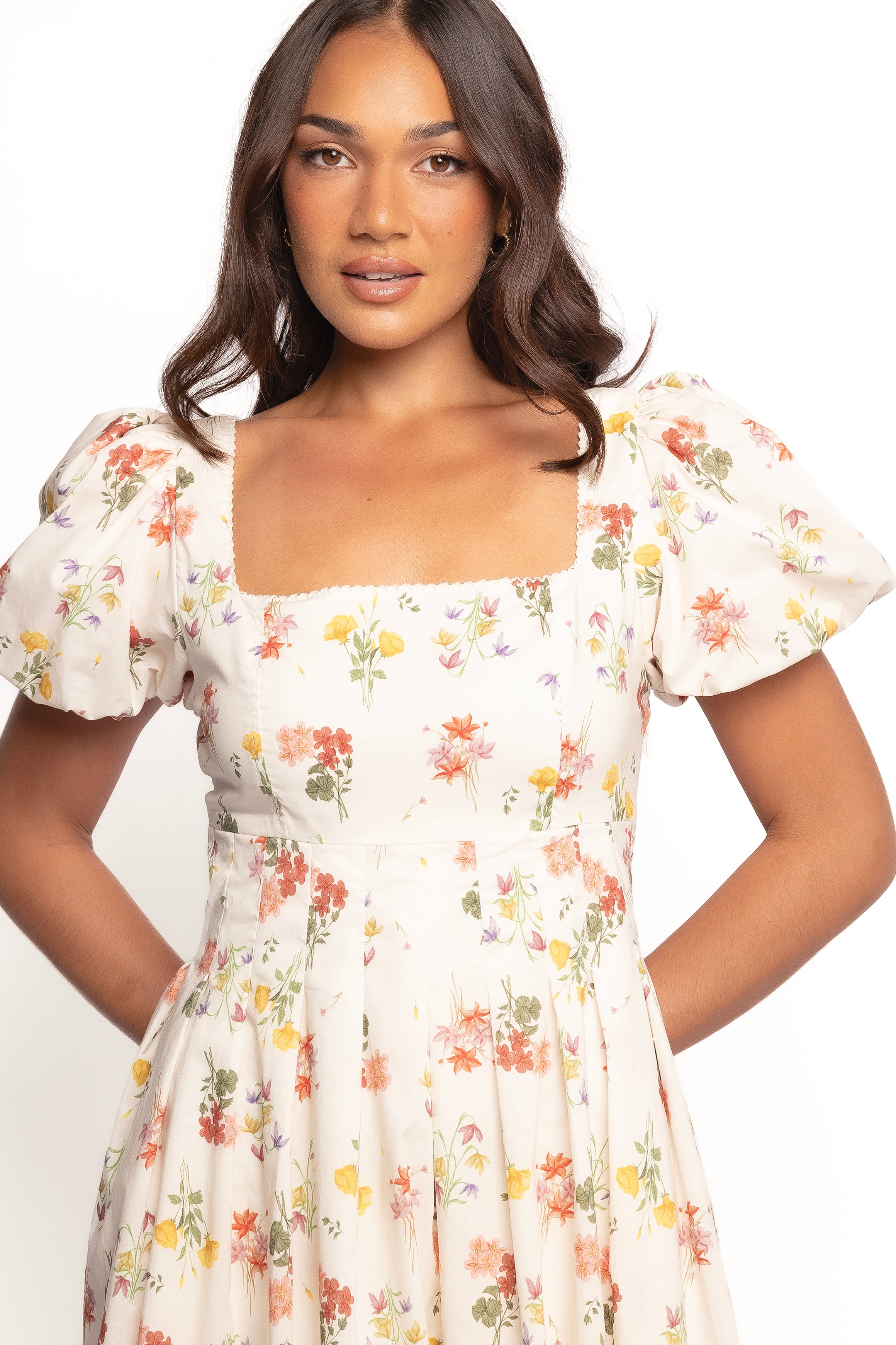 Petal and Pup USA DRESSES Cascais Mini Dress - Cream