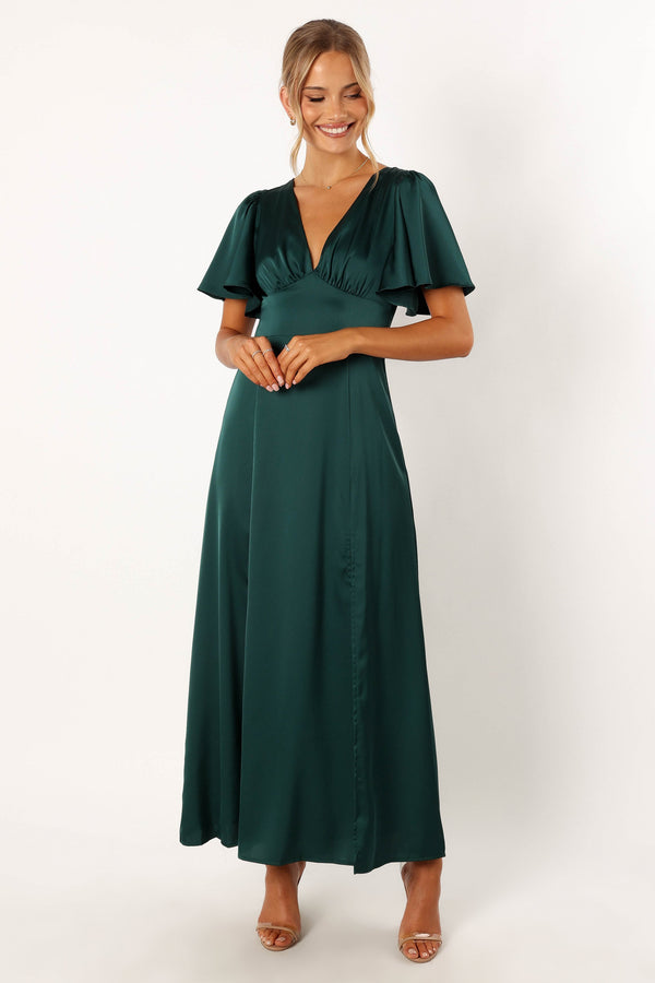 Petal and Pup USA DRESSES Casper Maxi Dress - Hunter Green