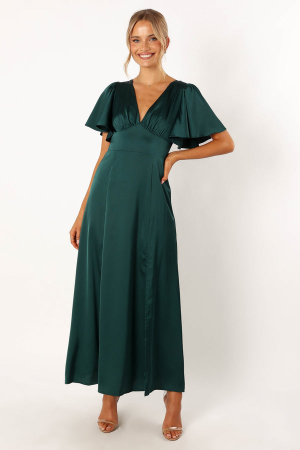 Petal and Pup USA DRESSES Casper Maxi Dress - Hunter Green