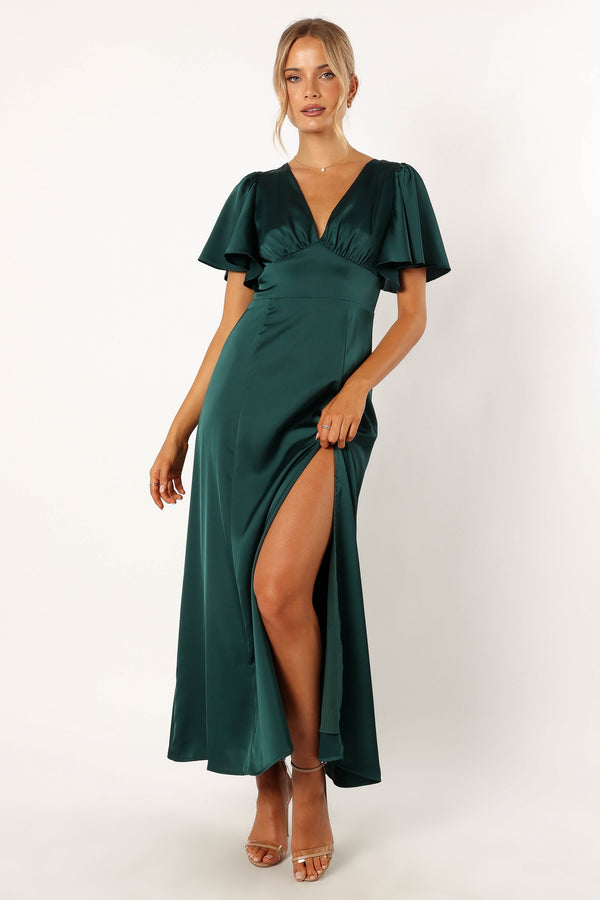 Petal and Pup USA DRESSES Casper Maxi Dress - Hunter Green