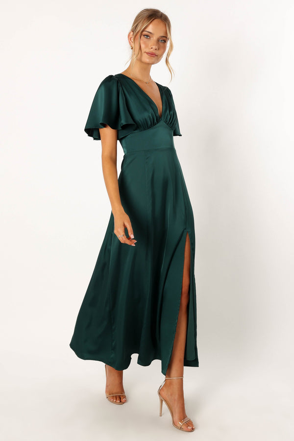 Petal and Pup USA DRESSES Casper Maxi Dress - Hunter Green