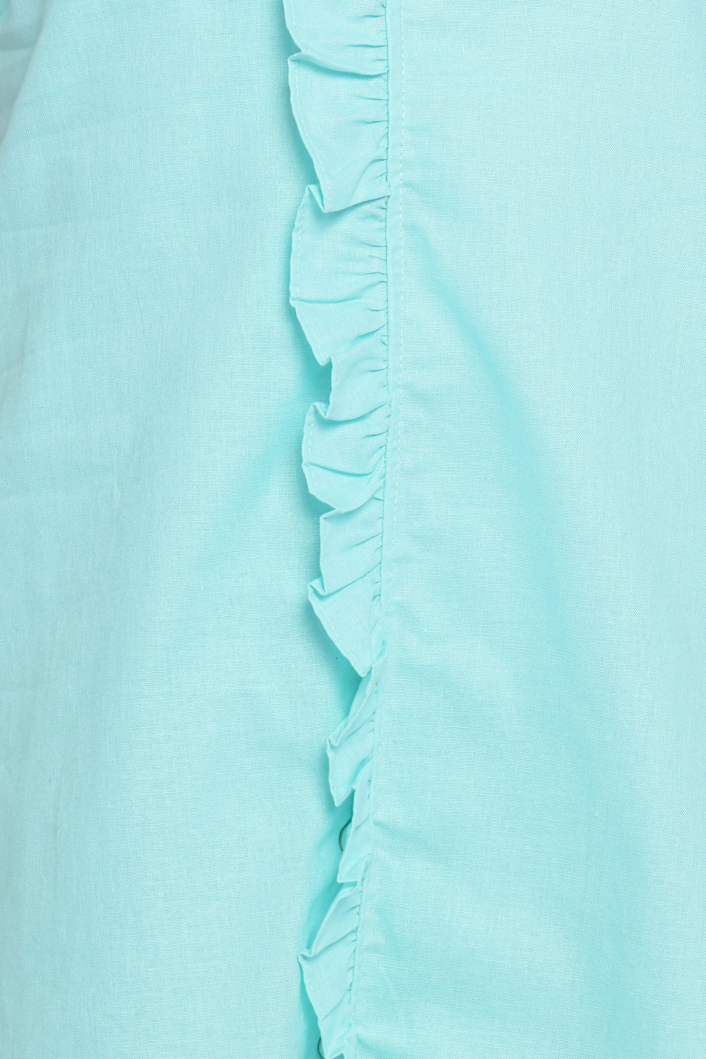 Petal and Pup USA DRESSES Cassandra Ruffle Mini Dress - Aqua