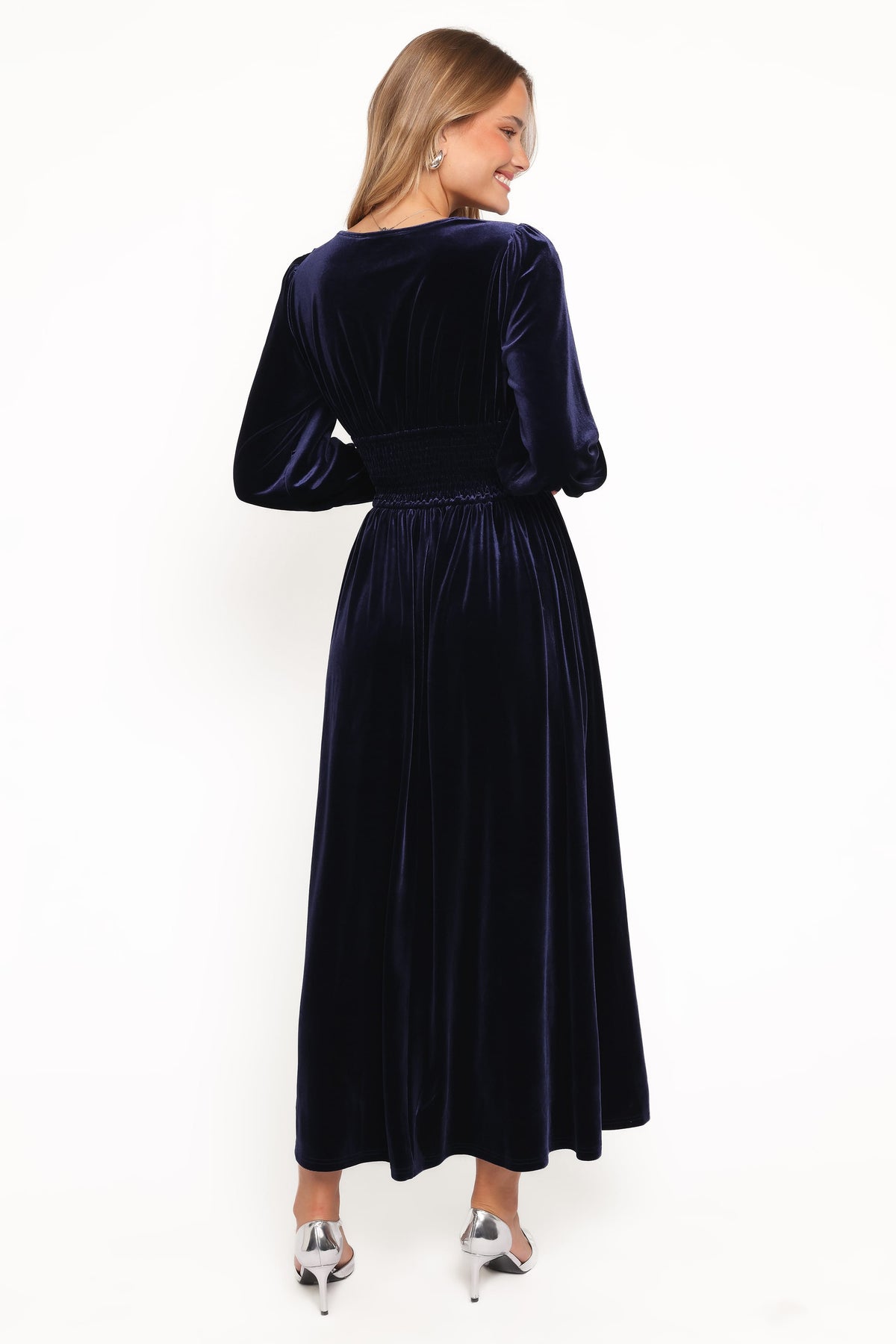 velvet long sleeve maxi dress Cece Velvet Long Sleeve Maxi Dress
