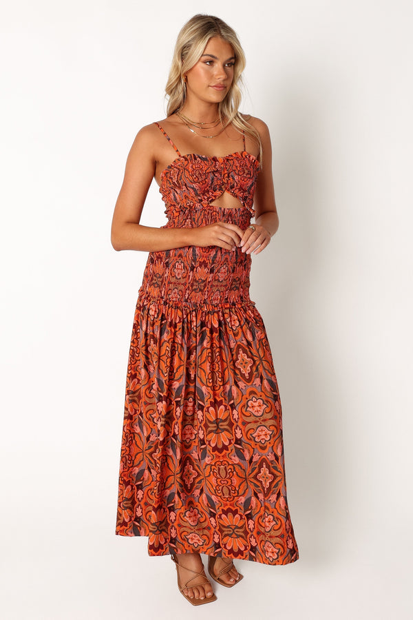 Petal and Pup USA DRESSES Cecil Midi Dress - Harvest Moon