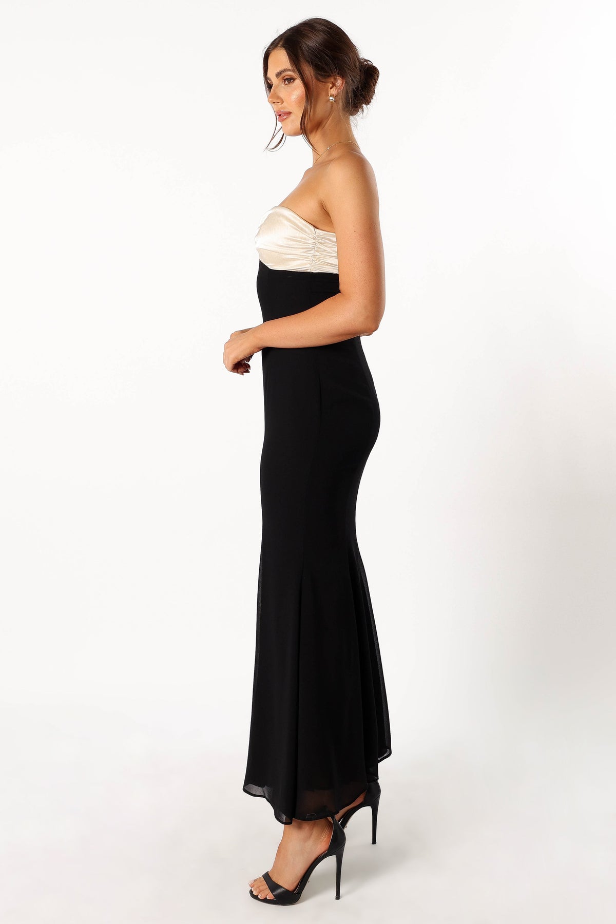 Cecilia Strapless Maxi Dress - Black | Petal & Pup USA