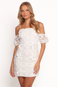 Petal and Pup USA DRESSES Celestia Mini Dress - White