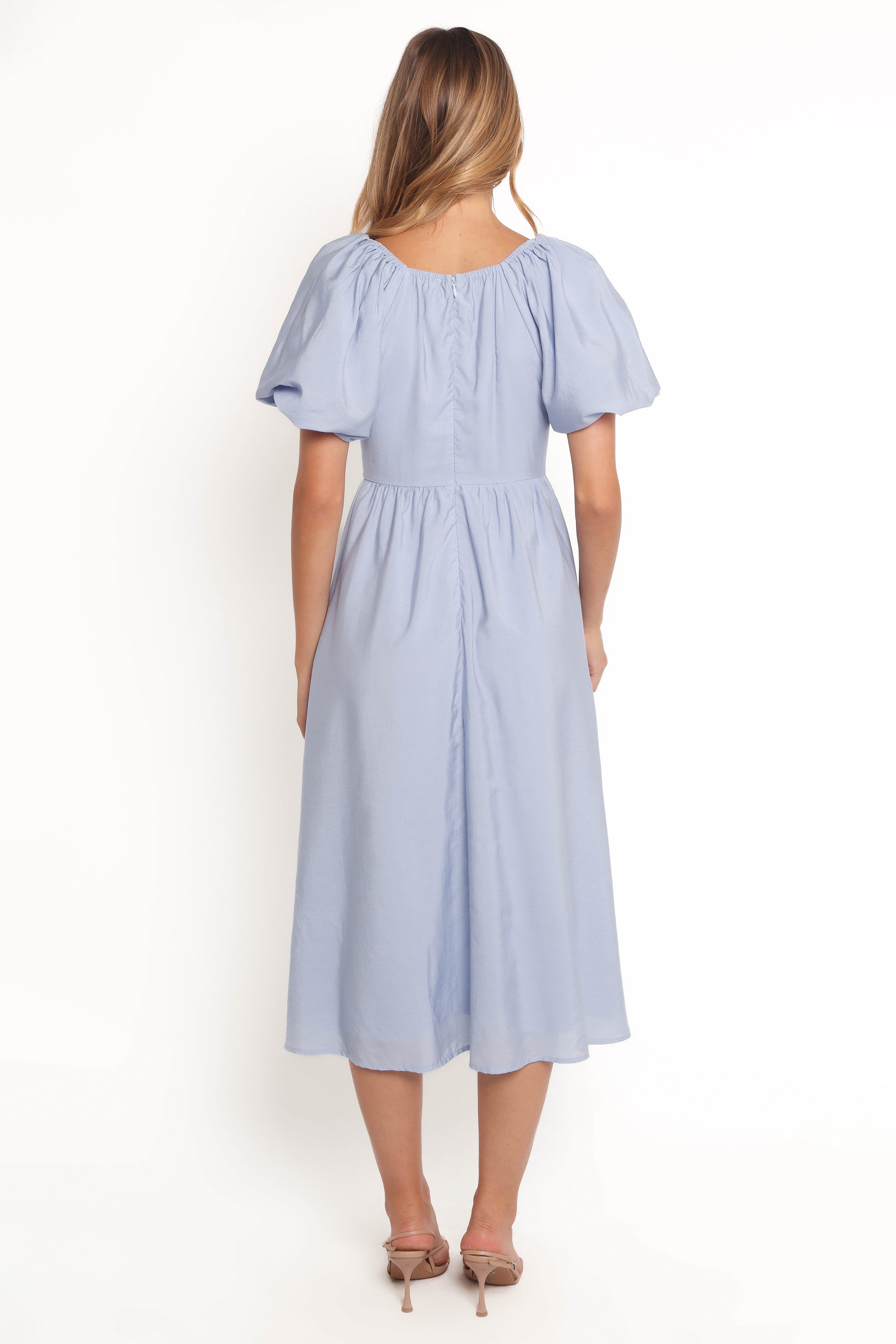 Petal and Pup USA DRESSES Charley Midi Dress - Blue