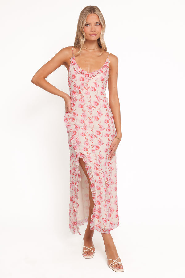 Petal and Pup USA DRESSES Charli Maxi Dress - Pink Floral