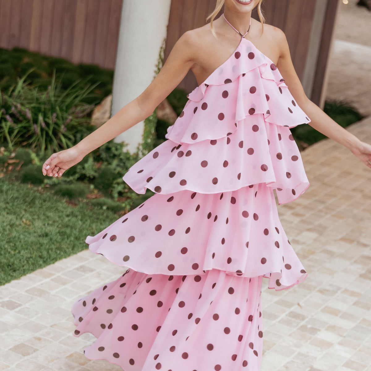Chasity Halterneck Maxi Dress
