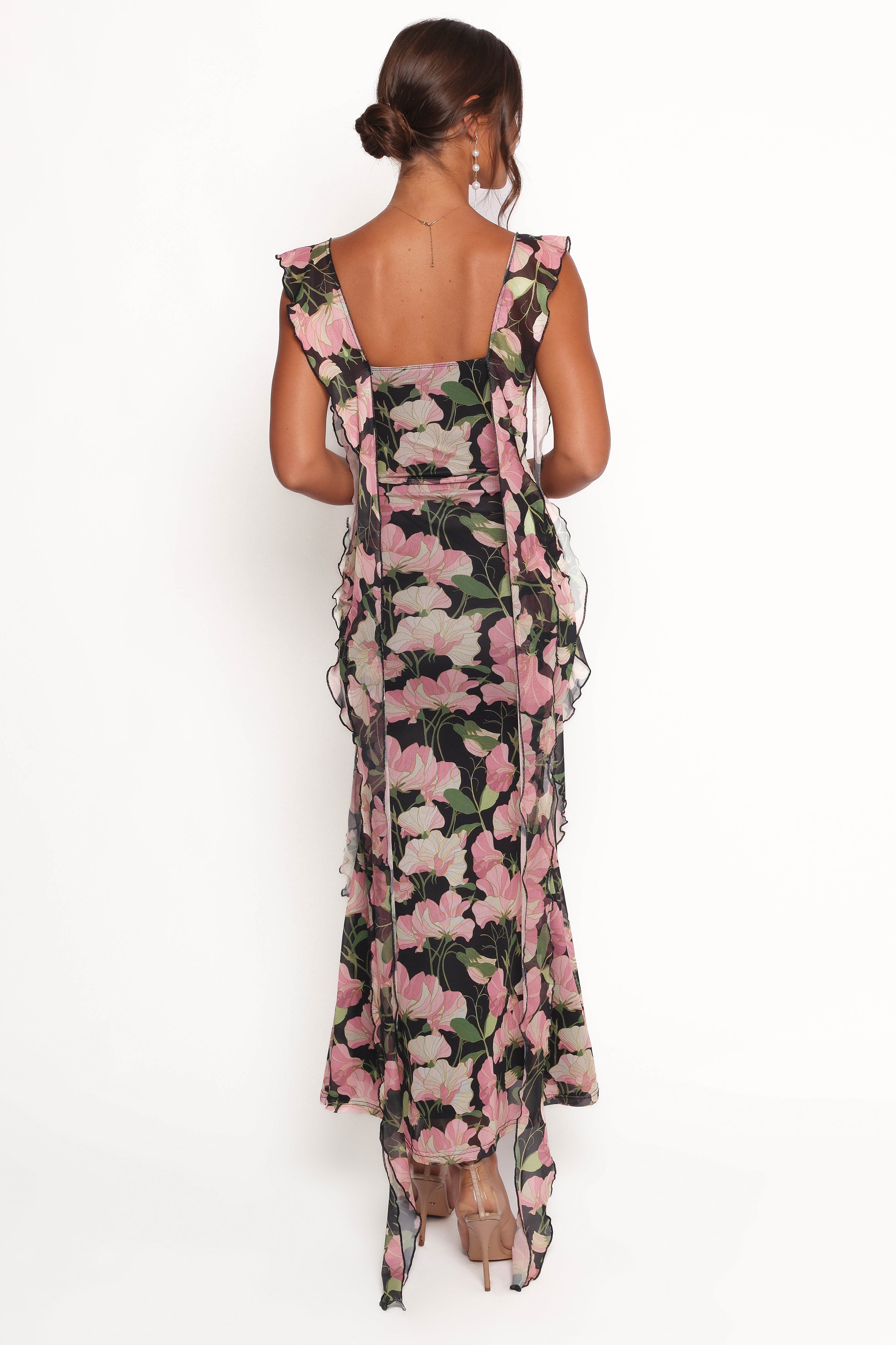 Petal and Pup USA DRESSES Chiara Maxi Dress - Black Floral