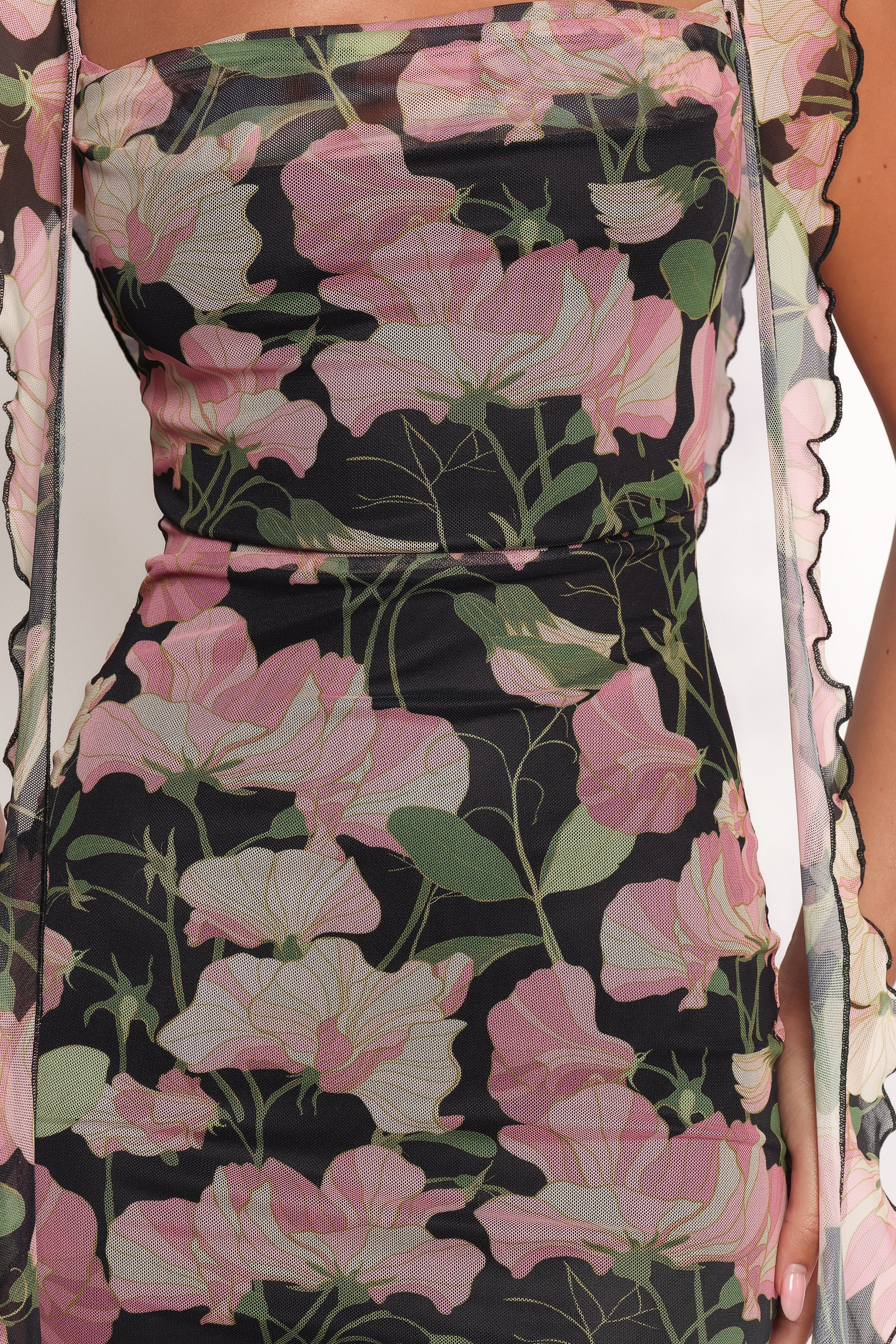 Petal and Pup USA DRESSES Chiara Maxi Dress - Black Floral