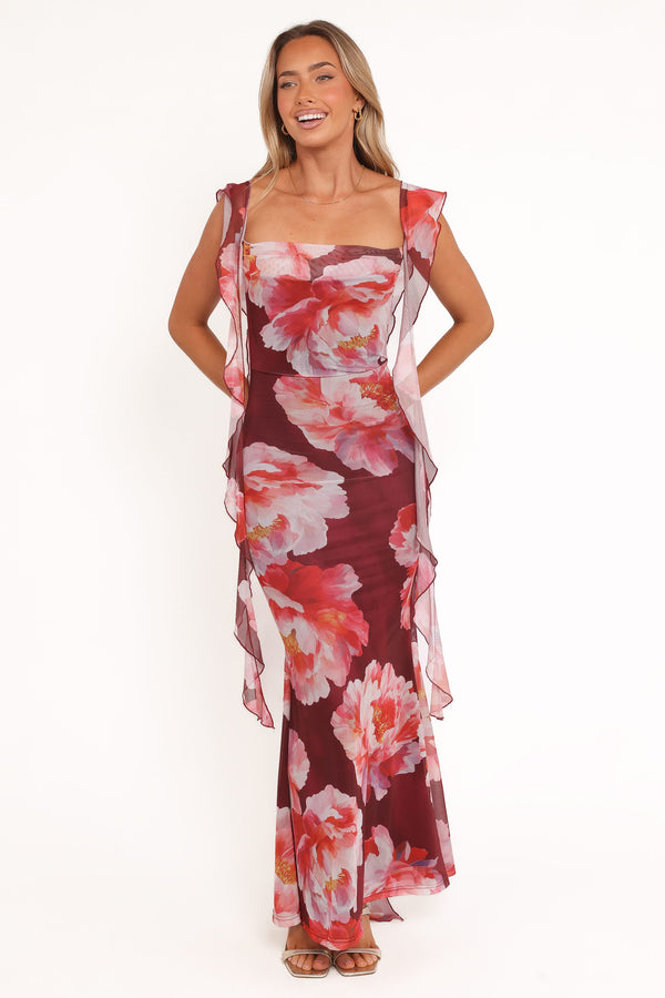 petal and pup red dress Chiara Maxi Dress - Red