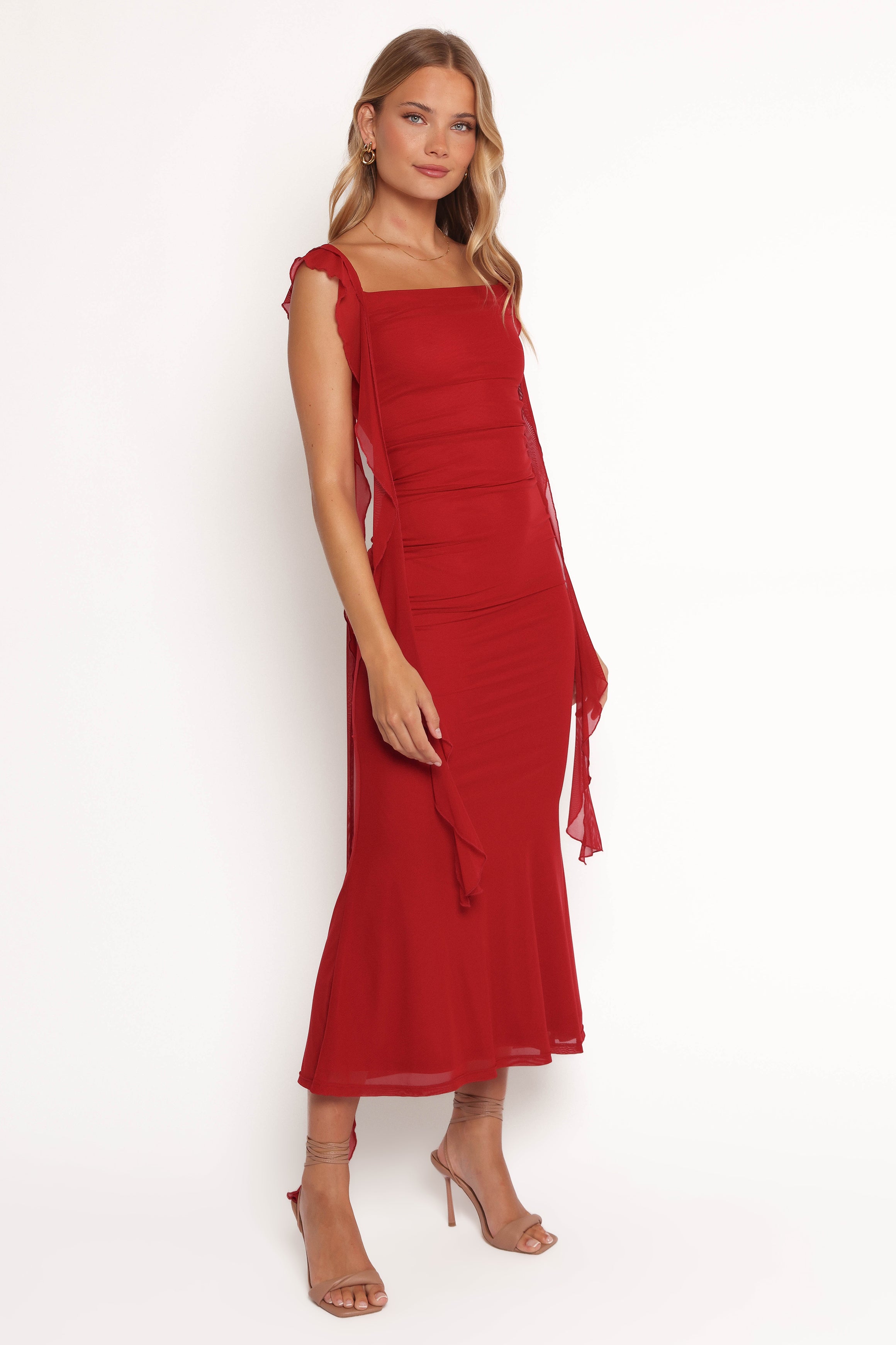 Petal and Pup USA DRESSES Chiara Maxi Dress - Red