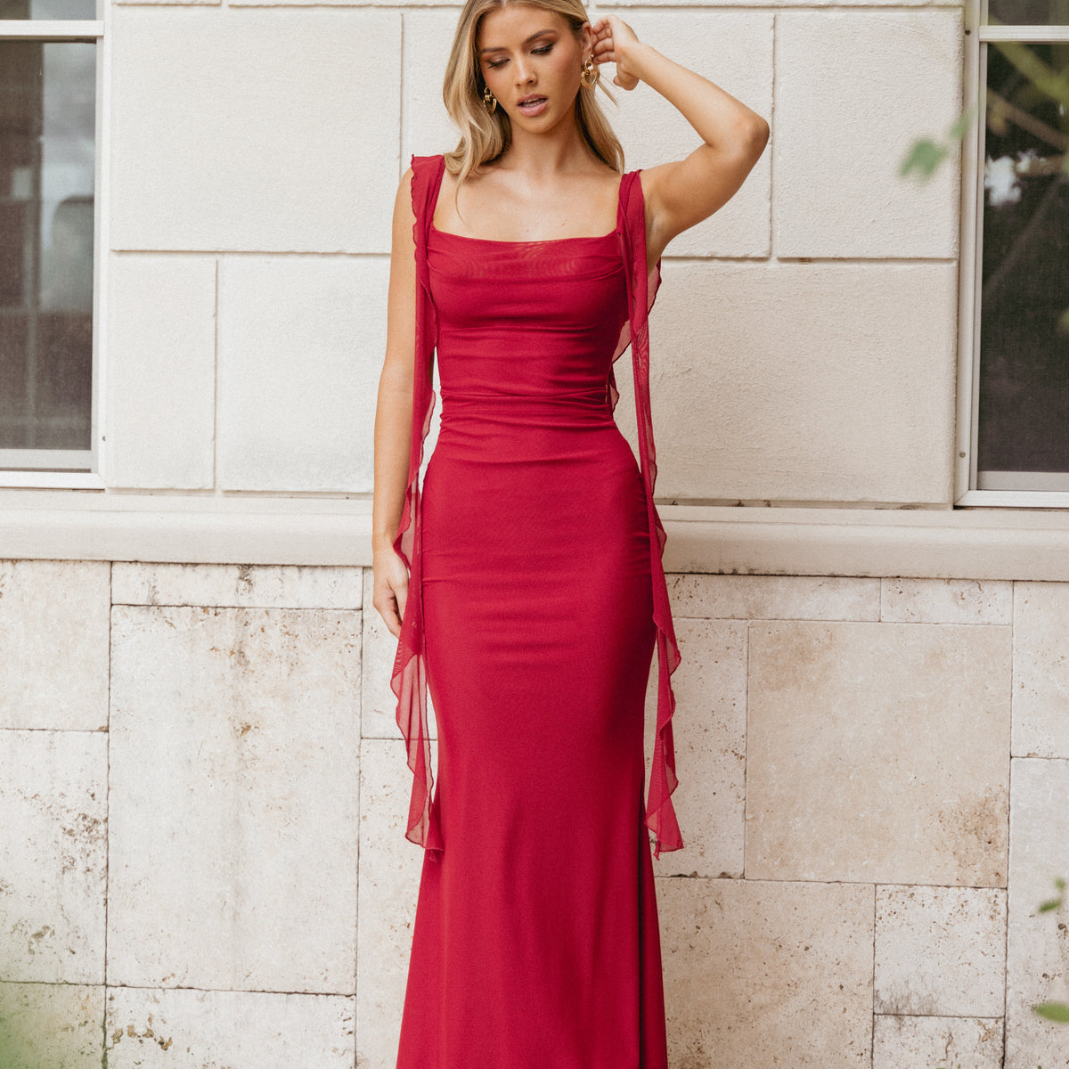 Chiara Maxi Dress - Red | Petal & Pup USA Chiara Maxi Dress - Red | Petal & Pup USA