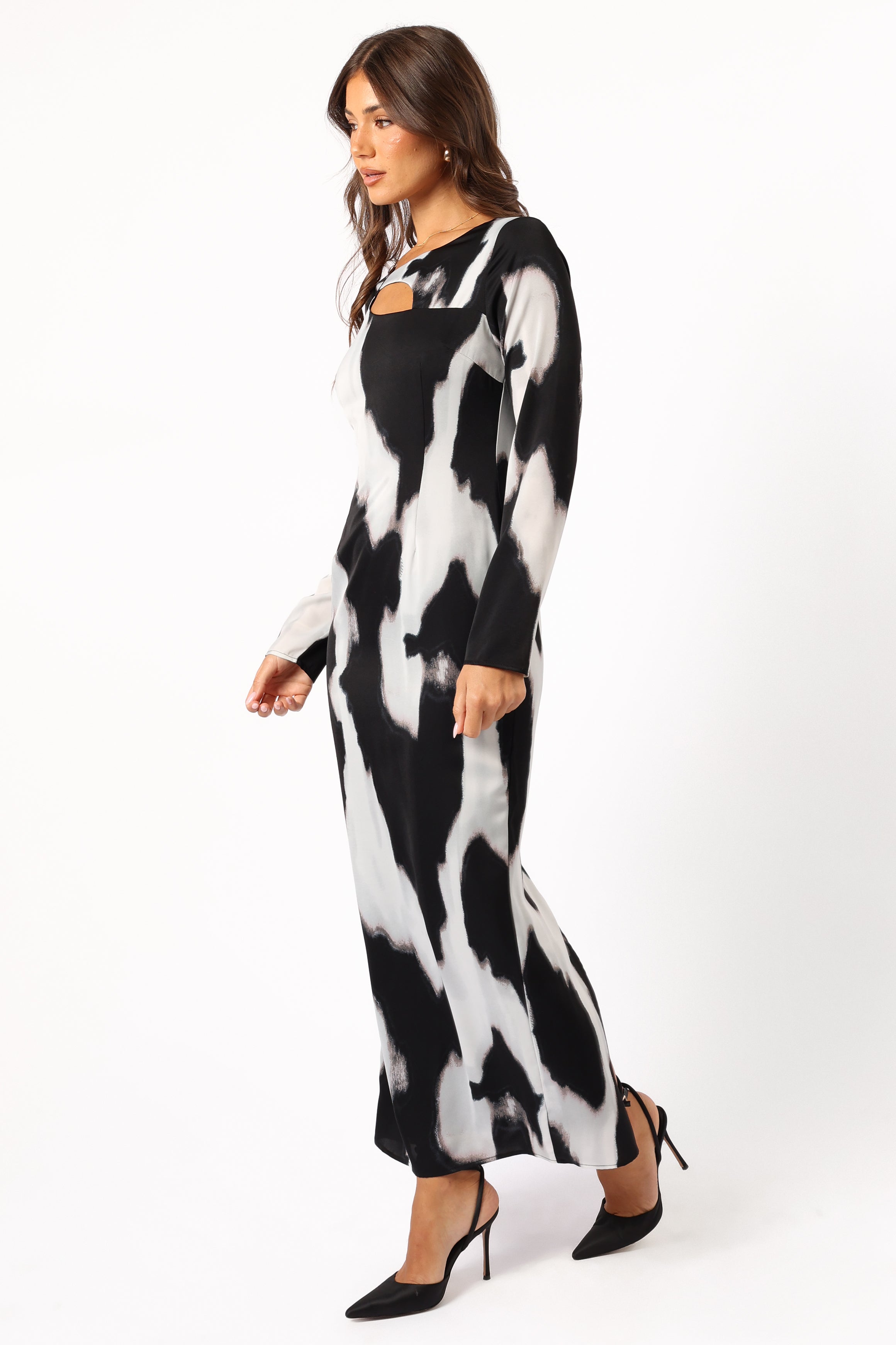Petal and Pup USA DRESSES Christah Maxi Dress - Black/White