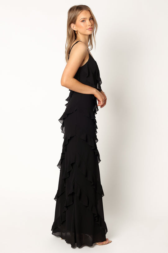 Ciao Ruffles Maxi Dress - Cloud White main image 1
