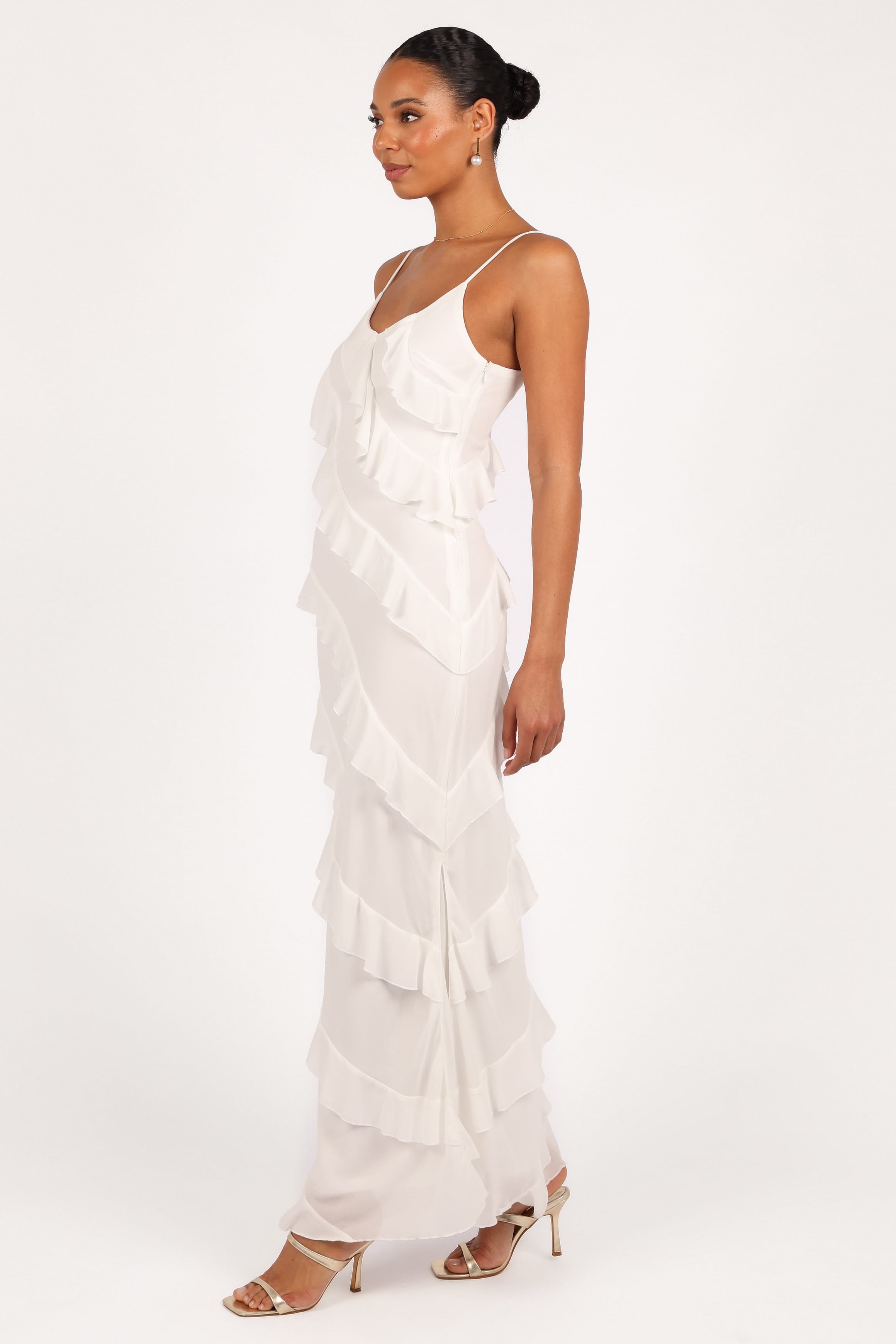 Ciao Ruffles Maxi Dress - Cloud White Ciao Ruffles Maxi Dress - Cloud White