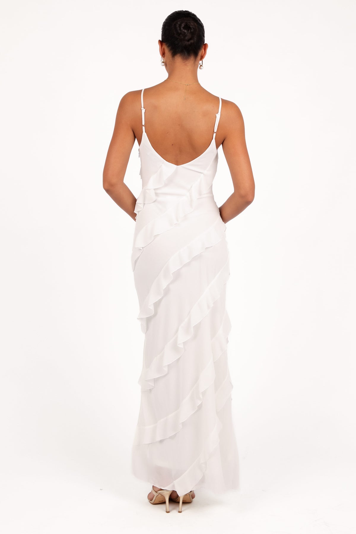Ciao Ruffles Maxi Dress - Cloud White Ciao Ruffles Maxi Dress - Cloud White