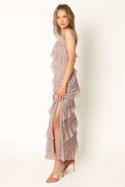 Petal and Pup USA DRESSES Ciao Ruffles Maxi Dress - Dusty Lavender