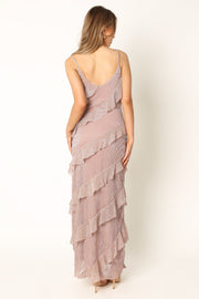 Petal and Pup USA DRESSES Ciao Ruffles Maxi Dress - Dusty Lavender