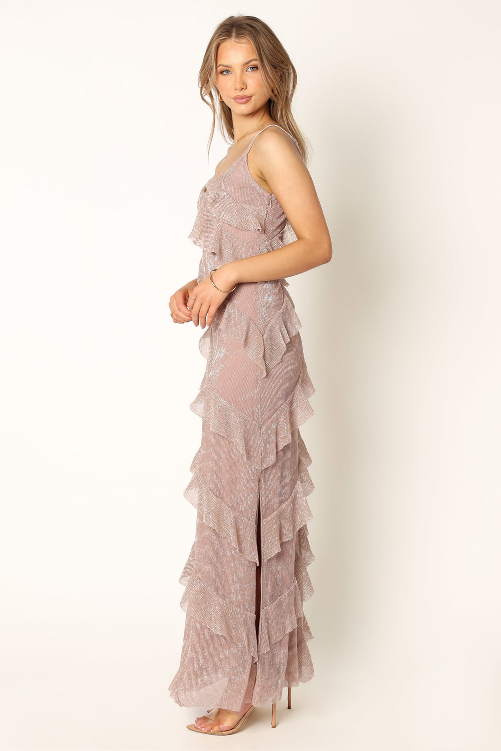 Petal and Pup USA DRESSES Ciao Ruffles Maxi Dress - Dusty Lavender