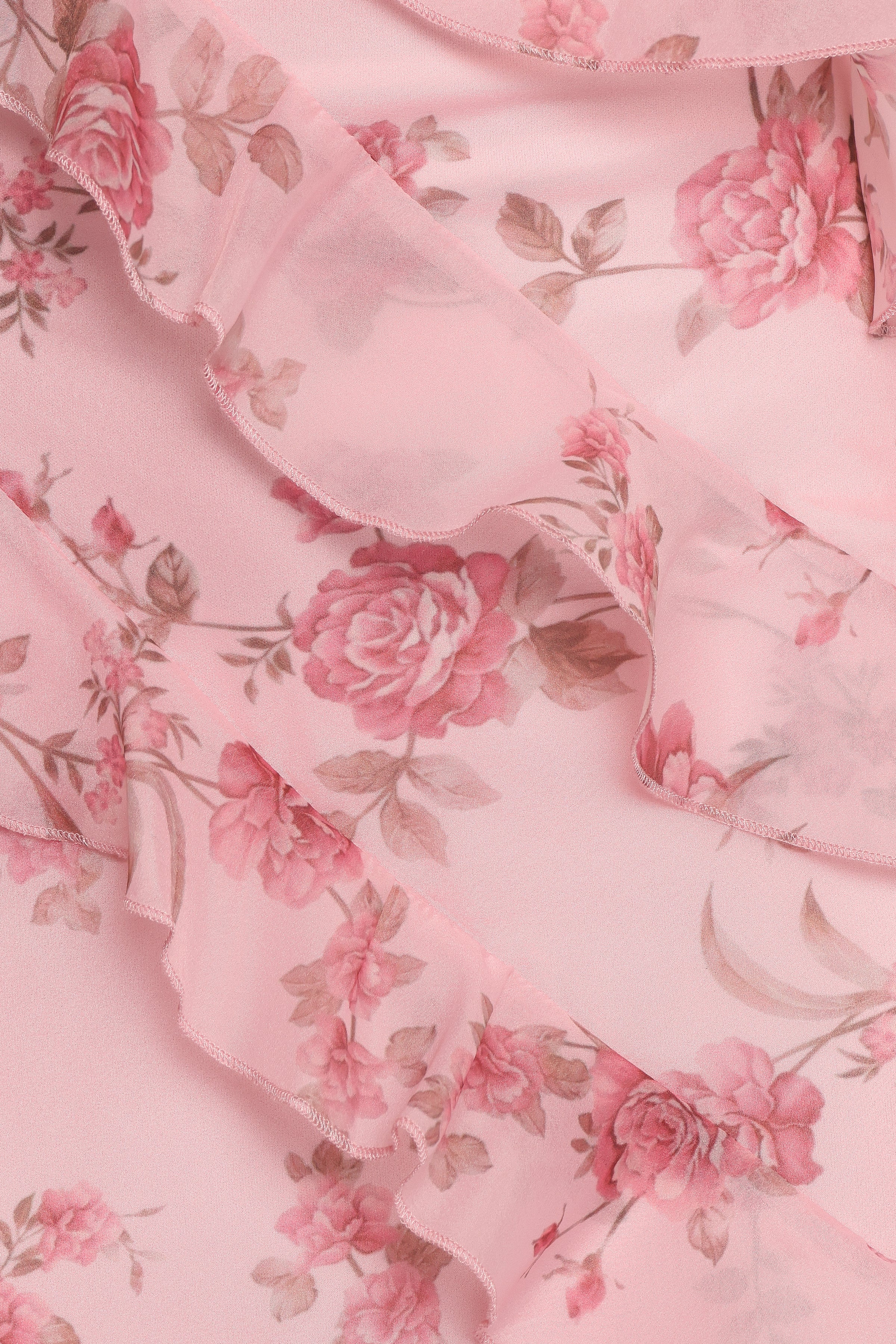 Petal and Pup USA DRESSES Ciao Ruffles Maxi Dress - Pink Floral