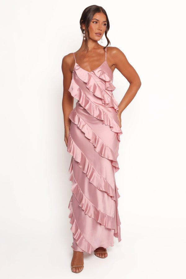 Ciao Ruffles Maxi Dress - Pink Floral | Petal & Pup USA Ciao Ruffles Maxi Dress - Pink Floral | Petal & Pup USA