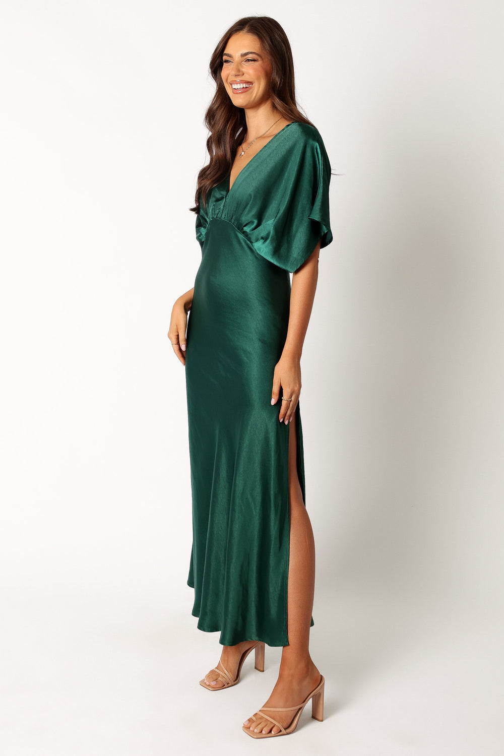 Ciara Maxi Dress - Dark Emerald - Petal & Pup USA