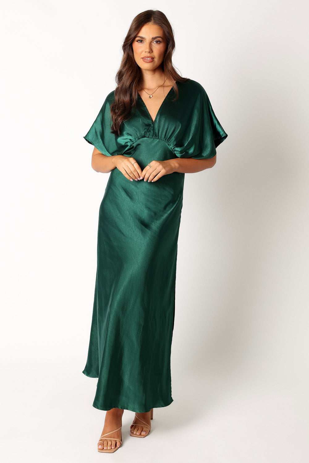 Ciara Maxi Dress - Dark Emerald - Petal & Pup USA