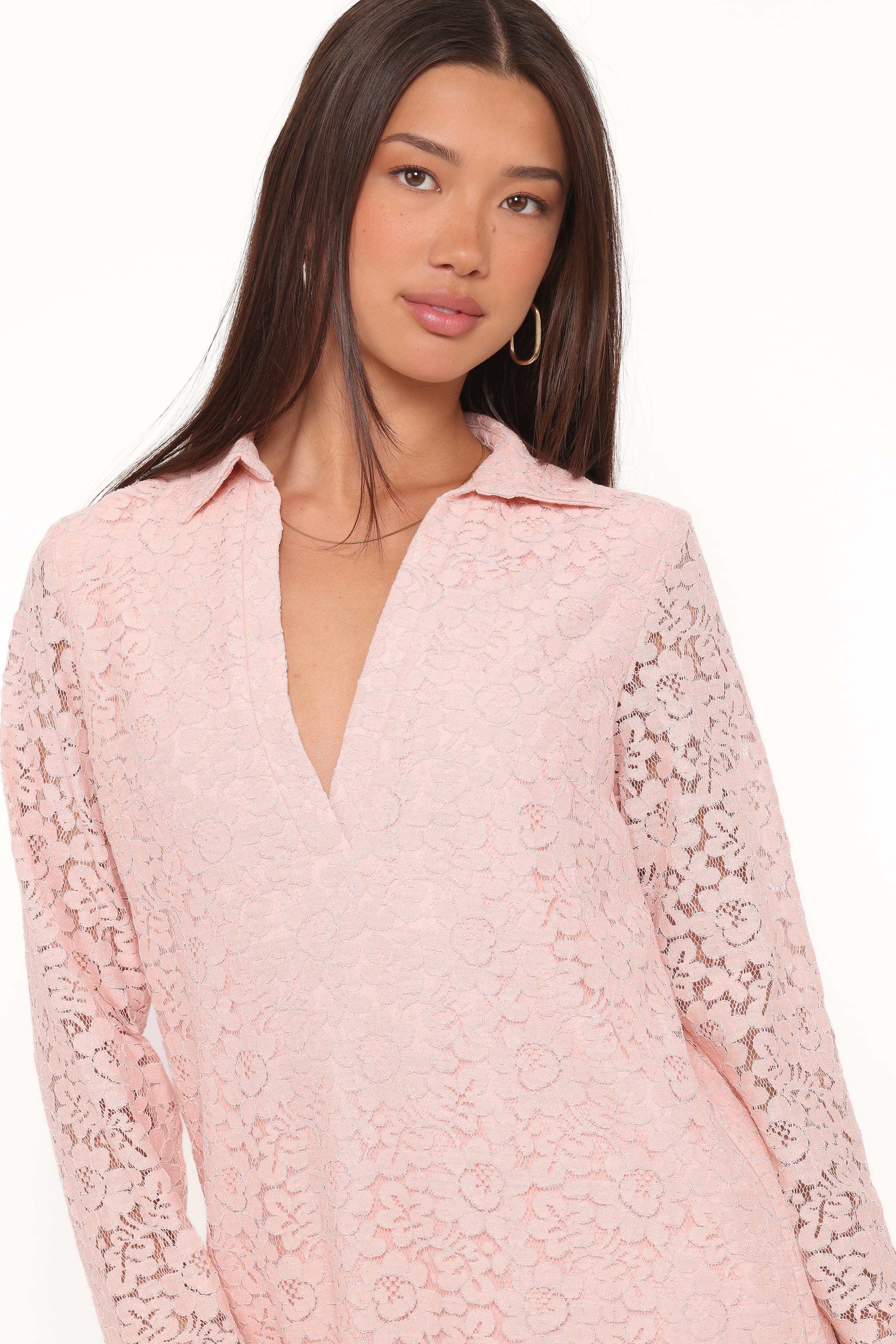 Petal and Pup USA DRESSES Cidel Mini Dress - Pink Lace
