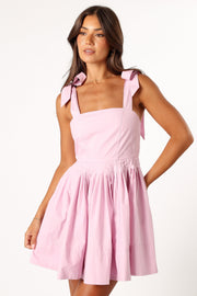 Petal and Pup USA DRESSES Clea Mini Tie Dress - Pink