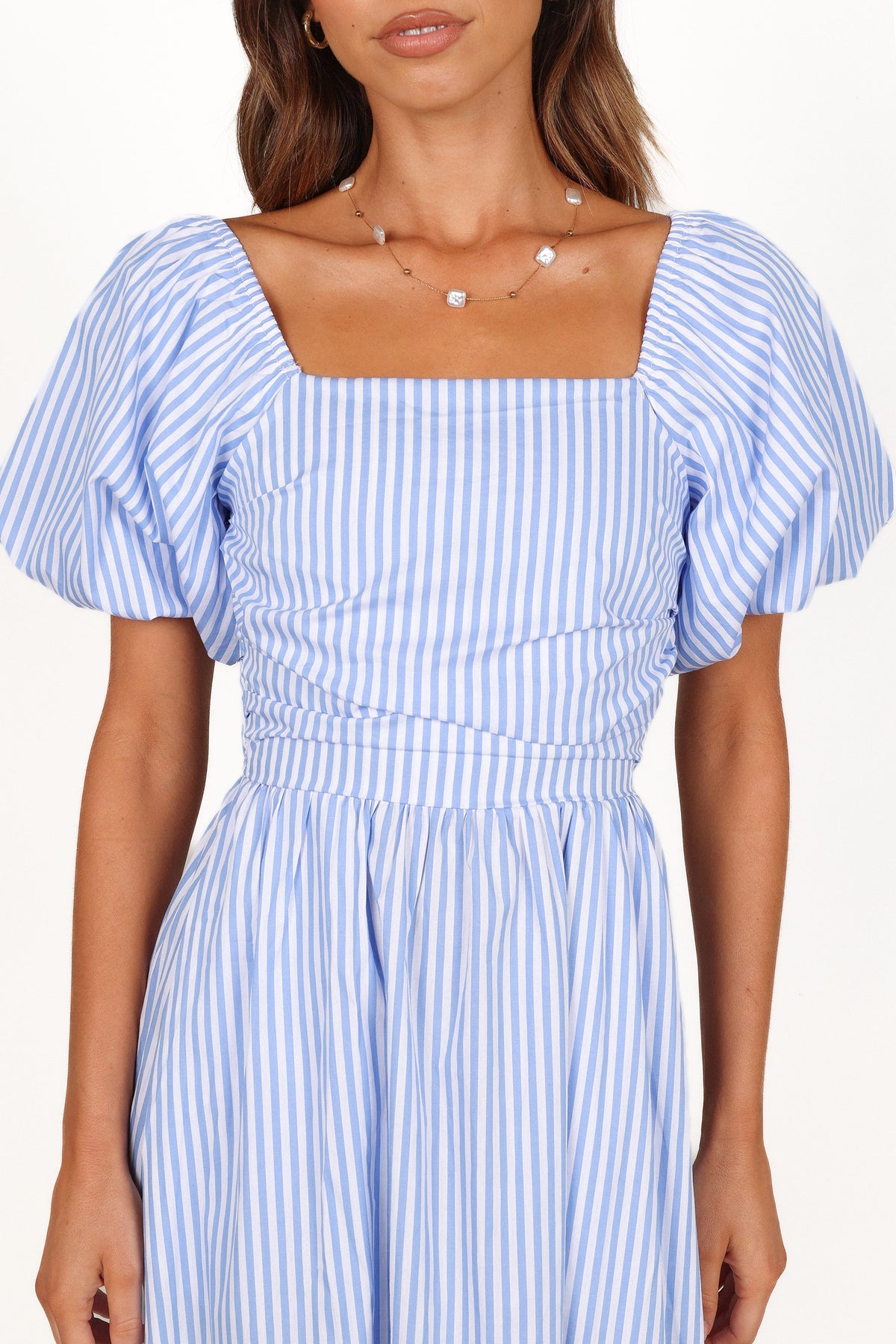 Clo Puff Sleeve Midi Dress