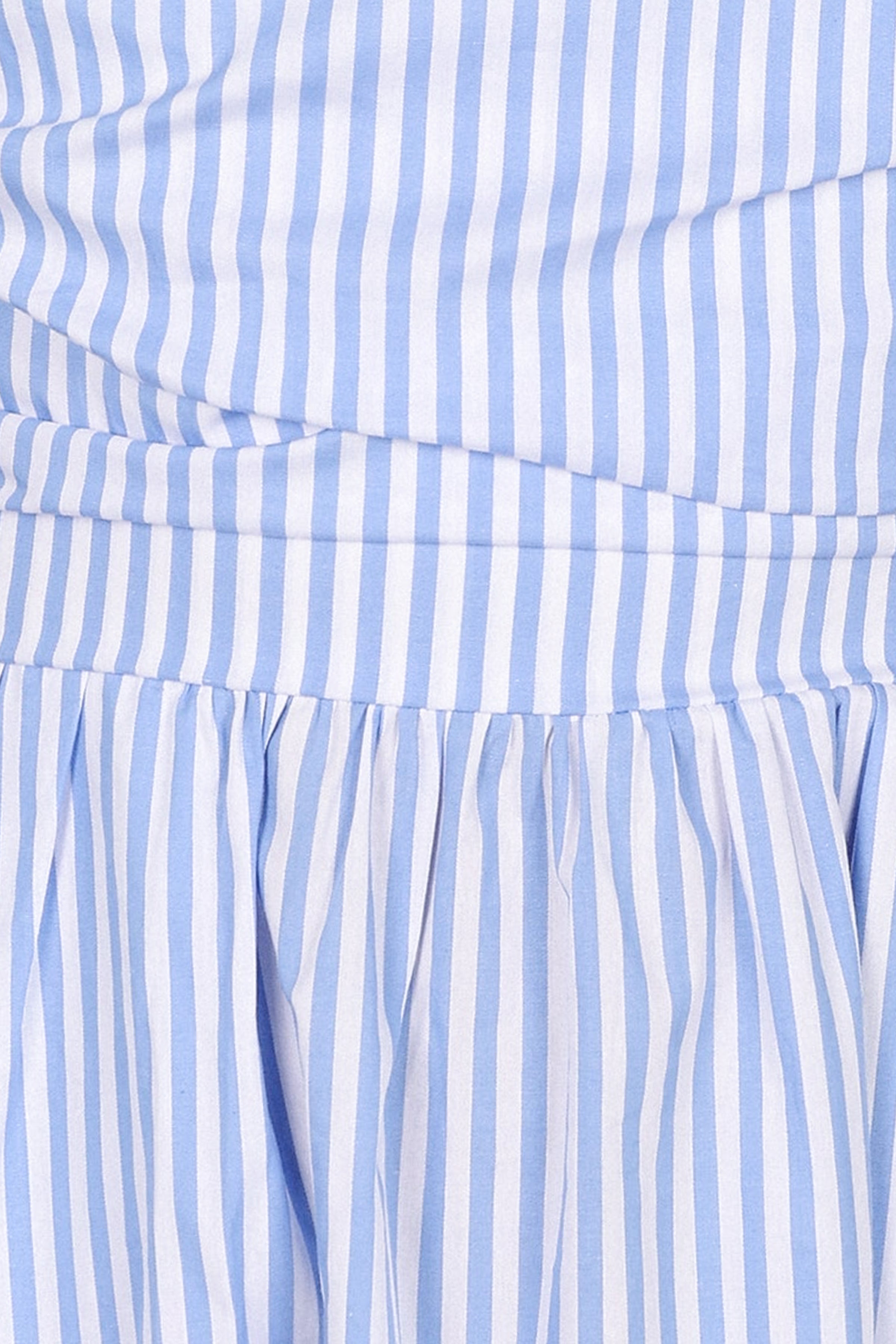 Petal and Pup USA DRESSES Clo Puff Sleeve Midi Dress - Blue Stripe