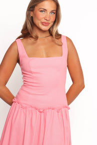 Petal and Pup USA DRESSES Clover Midi Dress - Pink