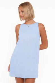 Petal and Pup USA DRESSES Coben Mini Dress - Blue