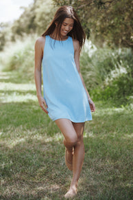 Petal and Pup USA DRESSES Coben Mini Dress - Blue