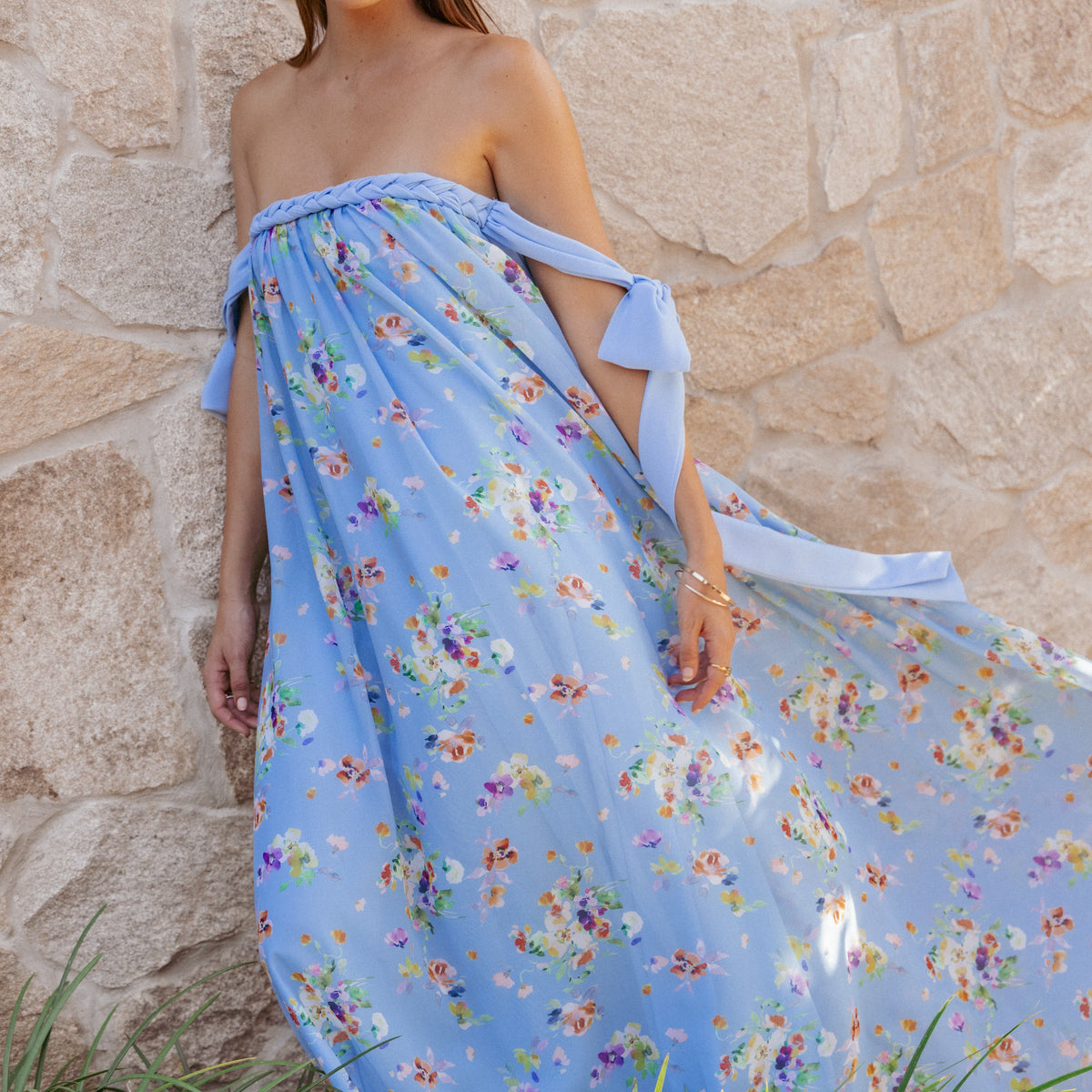 Petal and Pup Women's Codie Off Shoulder Maxi Dress