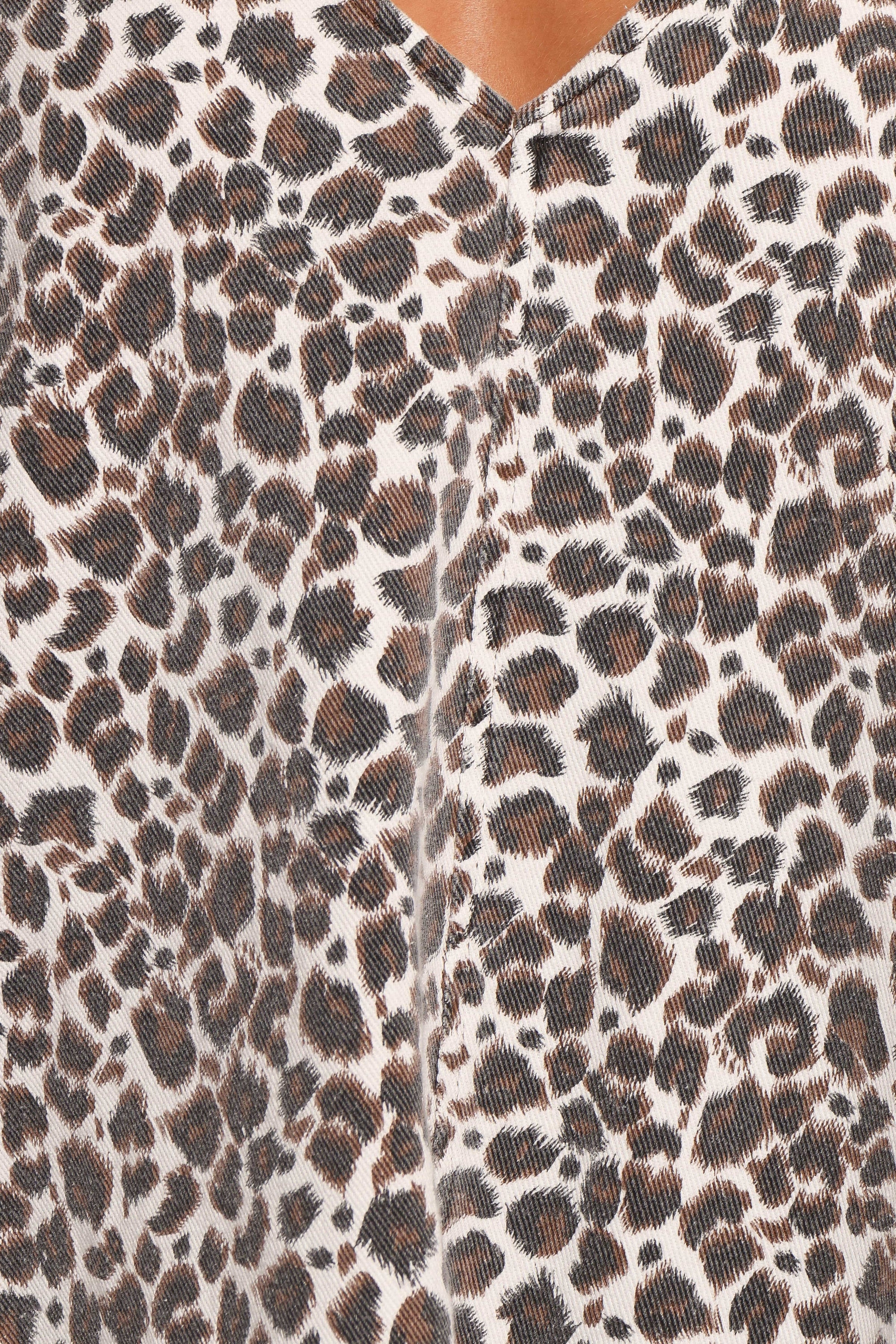 Petal and Pup USA DRESSES Coleman Mini Dress - Leopard (Hold for Rack)