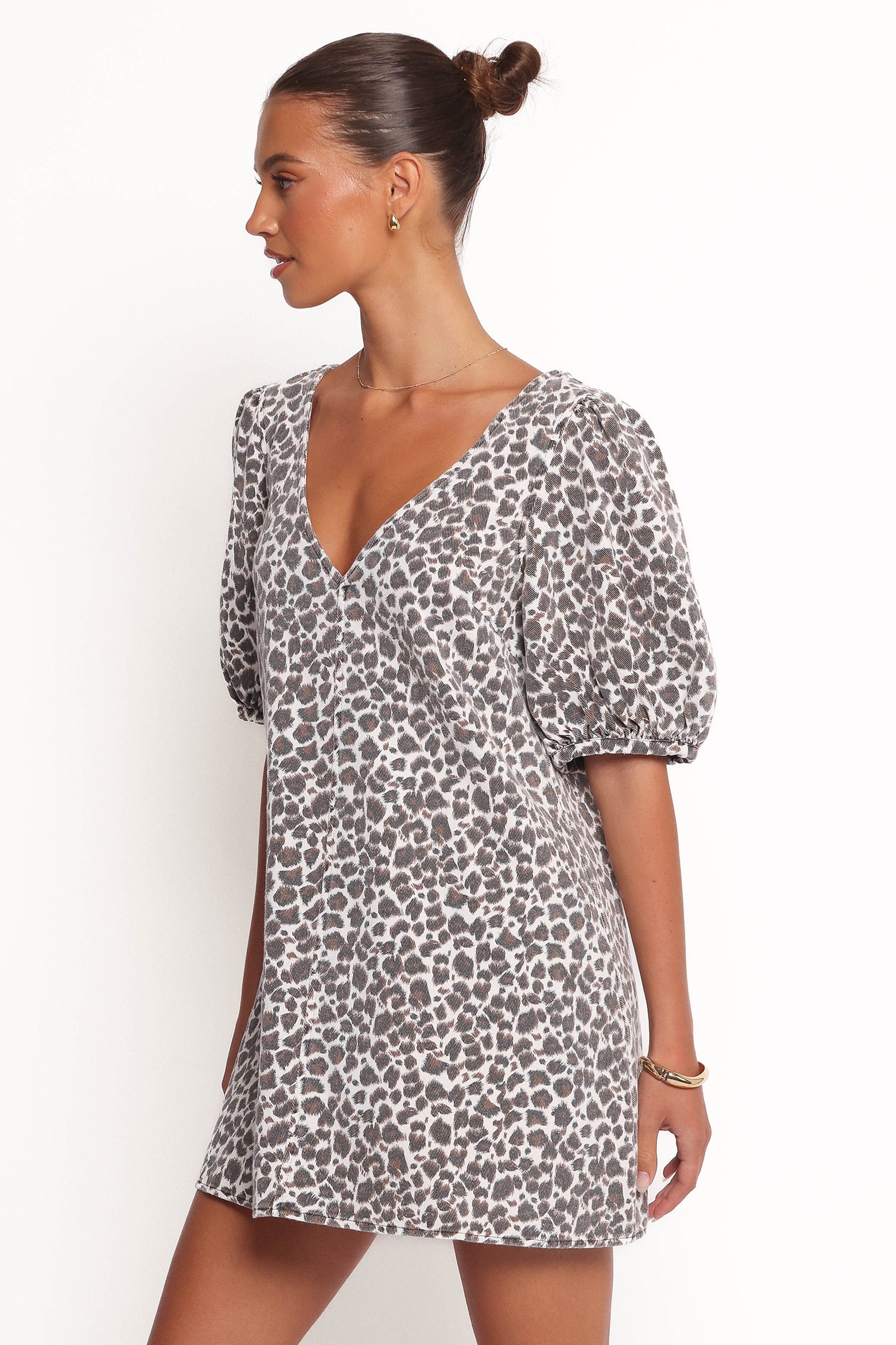 Petal and Pup USA DRESSES Coleman Mini Dress - Leopard (Hold for Rack)