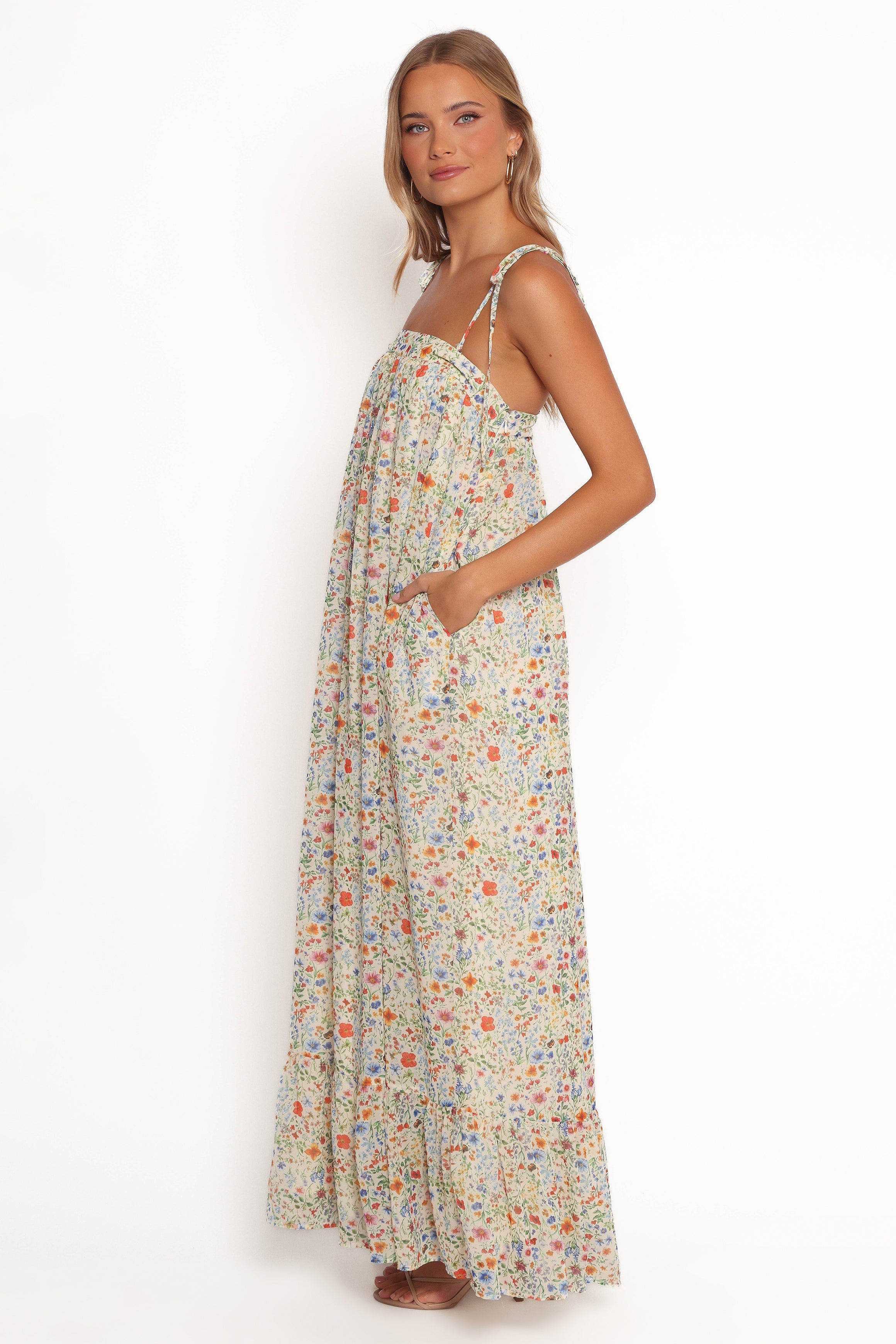 Petal and Pup USA DRESSES Colette Maxi Dress - Garden Floral